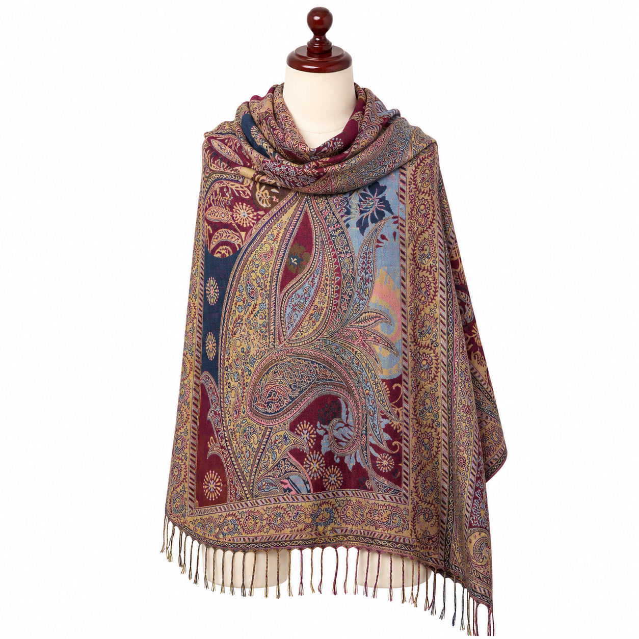 Big Pailsey Wool Schal